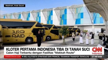 VIDEO: Kloter Pertama Jemaah Haji Indonesia Tiba di Madinah