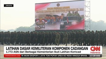 VIDEO: Ribuan ASN Ikuti Latihan Dasar Kemiliteran Komponen Cadangan