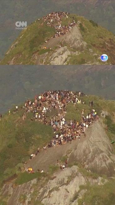 Momen Ratusan Turis Terjebak Operasi Gengster di Bukit Rio de Janiero