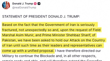 Kata-kata Trump saat Umumkan Perpanjangan Gencatan AS-Iran di Medsos