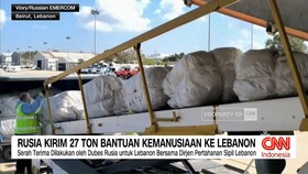 VIDEO: Rusia Kirim 27 Ton Bantuan Kemanusiaan ke Lebanon
