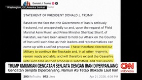 VIDEO: Trump Umumkan Gencatan Senjata dengan Iran Diperpanjang
