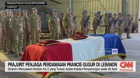 VIDEO: Prajurit Penjaga Perdamaian Prancis Gugur di Lebanon
