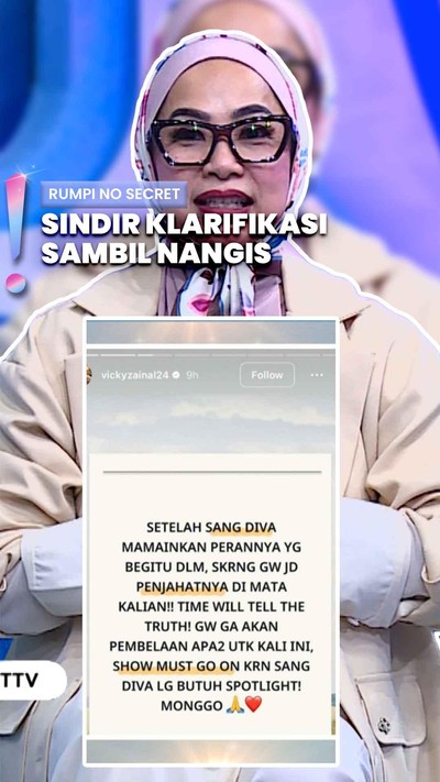 Video: Vicky Zainal Tak Terima Dianggap Jahat usai Bunga Beri Pembelaan