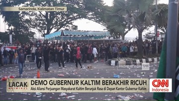 VIDEO: Aksi Demo di Kantor Gubernur Kaltim Berujung Bentrok