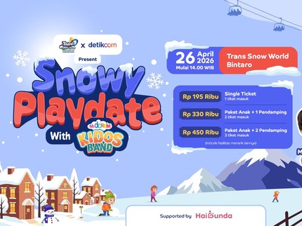 Libur Akhir Pekan, Ajak Si Kecil ke Trans Snow World Bintaro untuk Snowy Playdate Bareng Kidos Band