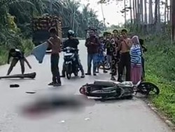 Petani di Muratara Tewas Usai Motornya Senggol Truk