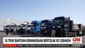 VIDEO: Konvoi 19 Truk Bantuan Kemanusiaan Dikirim ke Lebanon