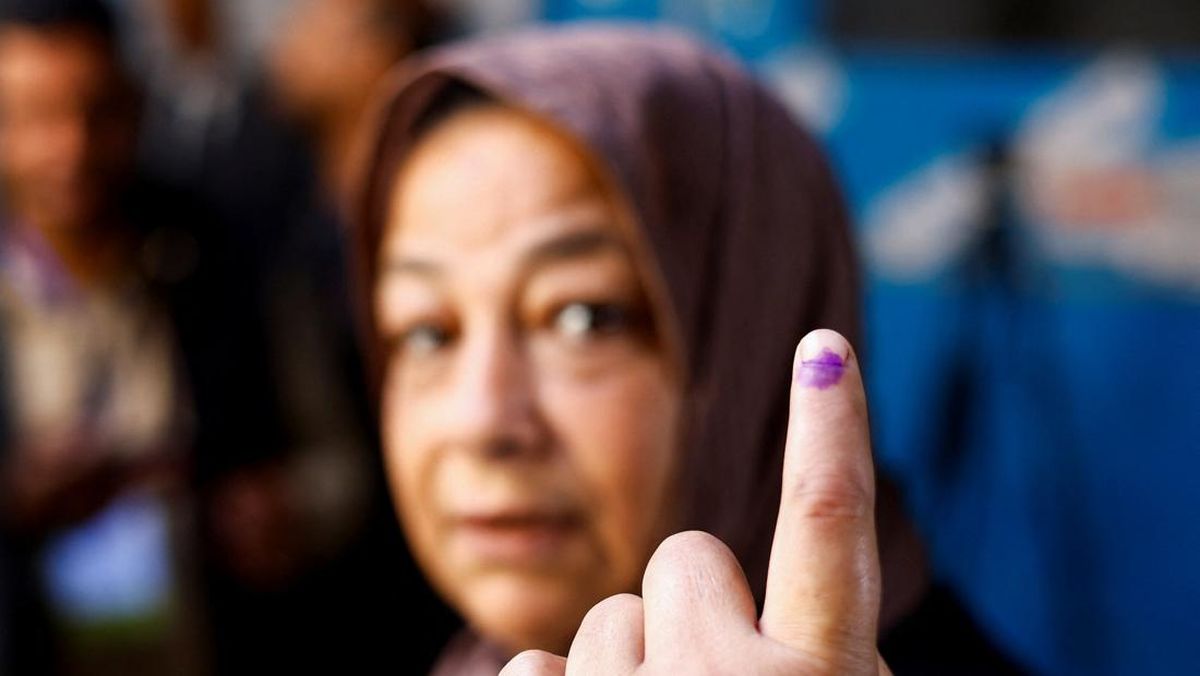 FOTO: Suasana Pemilu Perdana Palestina Usai Agresi Israel