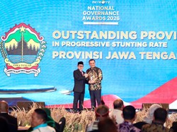 Progresif Atasi Stunting, Ahmad Luthfi Raih National Governance Award 2026
