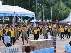 Polda Metro dan Kodam Jaya Olahraga Bareng, Jaga Sinergitas hingga Stamina