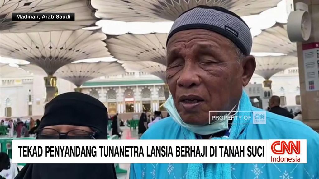 VIDEO: Tekad Penyandang Tunanetra Lansia Berhaji di Tanah Suci