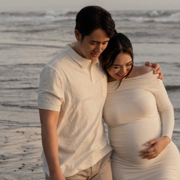 Jelang Melahirkan, 7 Potret Maternity Amanda Manopo bareng Kenny Austin di Pantai