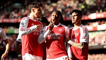 FOTO: Arsenal Raih Tiga Poin Berharga