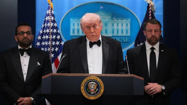 Presiden Donald Trump menyinggung upaya pembunuhan terhadap dirinya yang pernah terjadi di masa lalu.