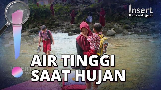 Perjuangan Murid SD Terpencil di Sulteng, Seberangi Sungai Demi Sekolah