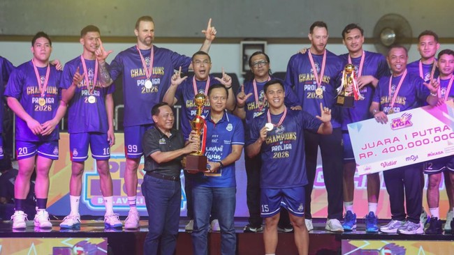 Jakarta LavAni Livin Transmedia sempat ketar-ketir sebelum juara Proliga 2026 dengan mengalahkan Jakarta Bhayangkara Presisi, Sabtu (25/4).