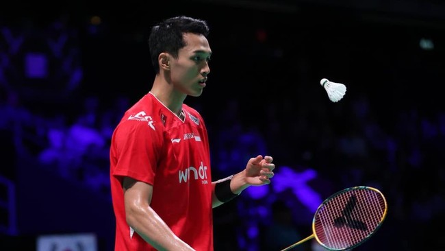 Jonatan Christie saat tampil di Thomas Cup 2026. (Arsip PBSI)