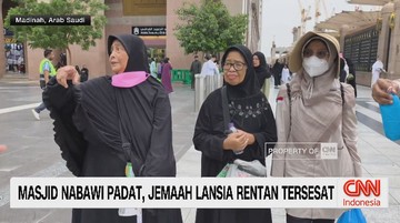 VIDEO: Masjid Nabawi Padat, Jemaah Lansia Rentan Tersesat