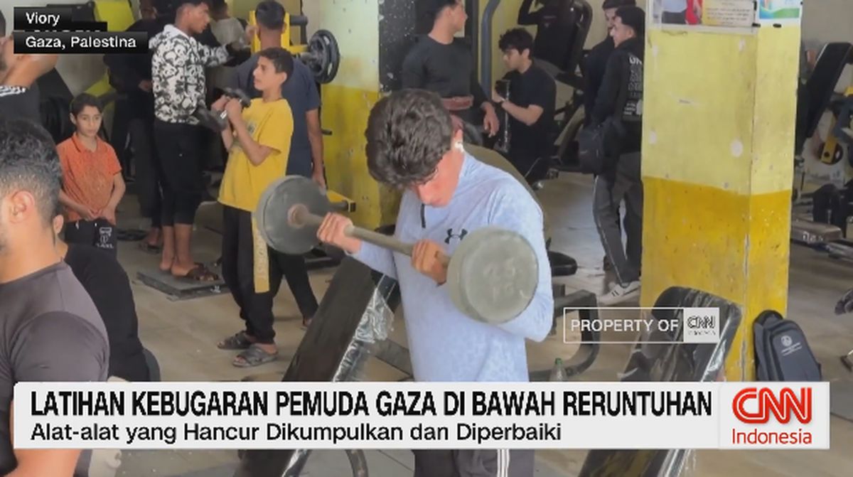 VIDEO: Dari Reruntuhan ke Harapan, Pemuda Gaza Bangun Kembali Gym