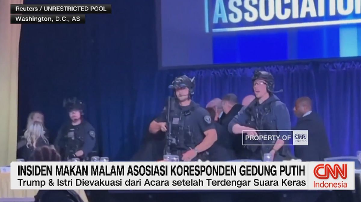 VIDEO: Insiden Makan Malam Asosiasi Koresponden Gedung Putih
