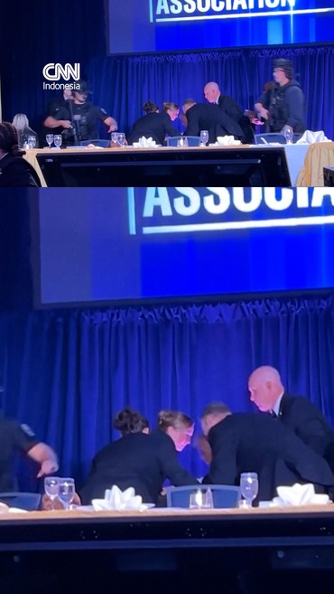 Momen Trump Dievakuasi di Tengah Tembakan Acara Gedung Putih