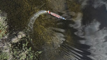 FOTO: Kekeringan Panjang Usai, Rawa Purba Irak Bernafas Lagi