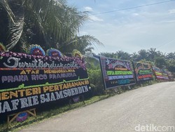 Praka Rico Gugur di Lebanon, Rumah Duka Dipenuhi Papan Bunga Ucapan Belasungkawa