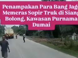 Bang Jago Palak Sopir Truk Siang Bolong di Dumai, Polisi Turun Tangan