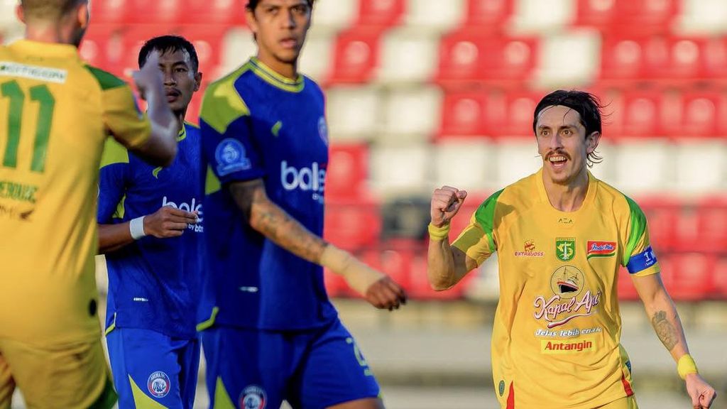 Hasil Super League: Rivera 2 Gol, Persebaya Bantai Arema FC 4-0