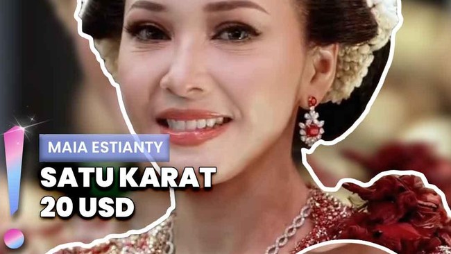Video: Set Red Ruby yang Dipakai Maia Estianty Ditaksir Lebih Dari Rp6 M