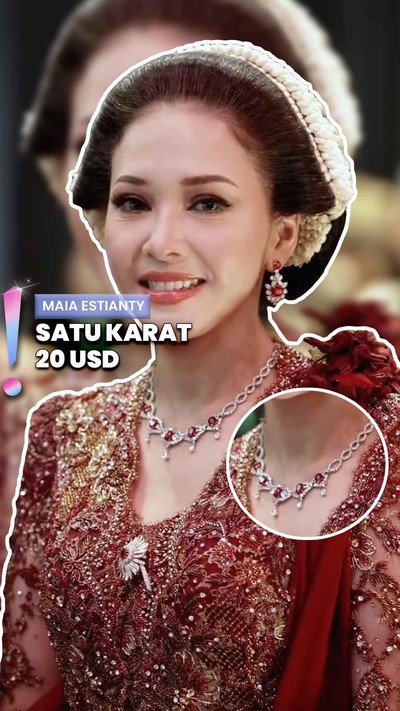 Video: Set Red Ruby yang Dipakai Maia Estianty Ditaksir Lebih Dari Rp6 M