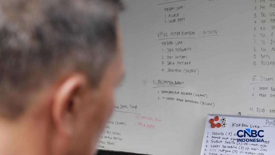 Suasana RSUD Bekasi tempat korban tabrakan keretea menjalani preawatan di Bekasi, Jawa Barat, Selasa (28/4/2026). (CNBC Indonesia/Muhammad Sabki)