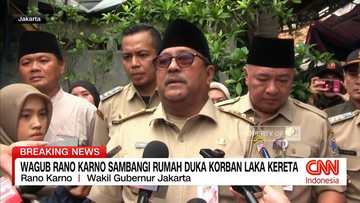 VIDEO: Wagub Rano Karno Sambangi Rumah Duka Korban Laka Kereta