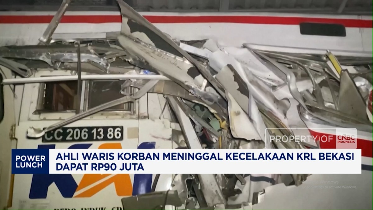 Ahli Waris Korban Meninggal Kecelakaan KRL Bekasi Dapat Rp90 Juta