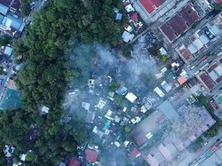 Kebakaran Hanguskan 30 Rumah di Sabah Malaysia