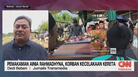 VIDEO: Pemakaman Karyawan TV Swasta, Korban Tragedi Kecelakaan Kereta