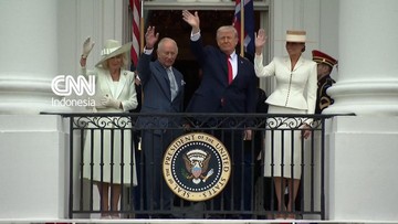 Momen Pertemuan Raja Charles dan Donald Trump di Gedung Putih