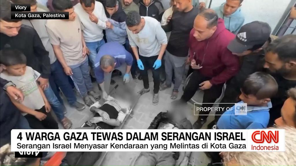 VIDEO: 4 Warga Gaza Tewas dalam Serangan Israel