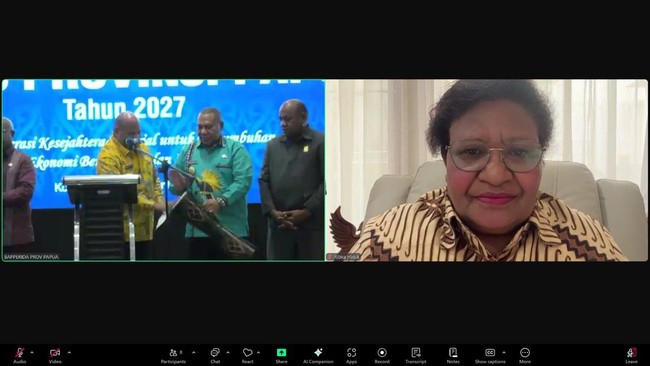 Wakil Menteri Dalam Negeri Ribka Haluk mendorong sinergi antara pemerintah pusat dan Provinsi Papua untuk sukseskan program Asta Cita demi Indonesia Emas 2045.