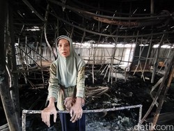 Pilu Martini Lapaknya di Pasar Kanjengan Semarang Ludes Terbakar