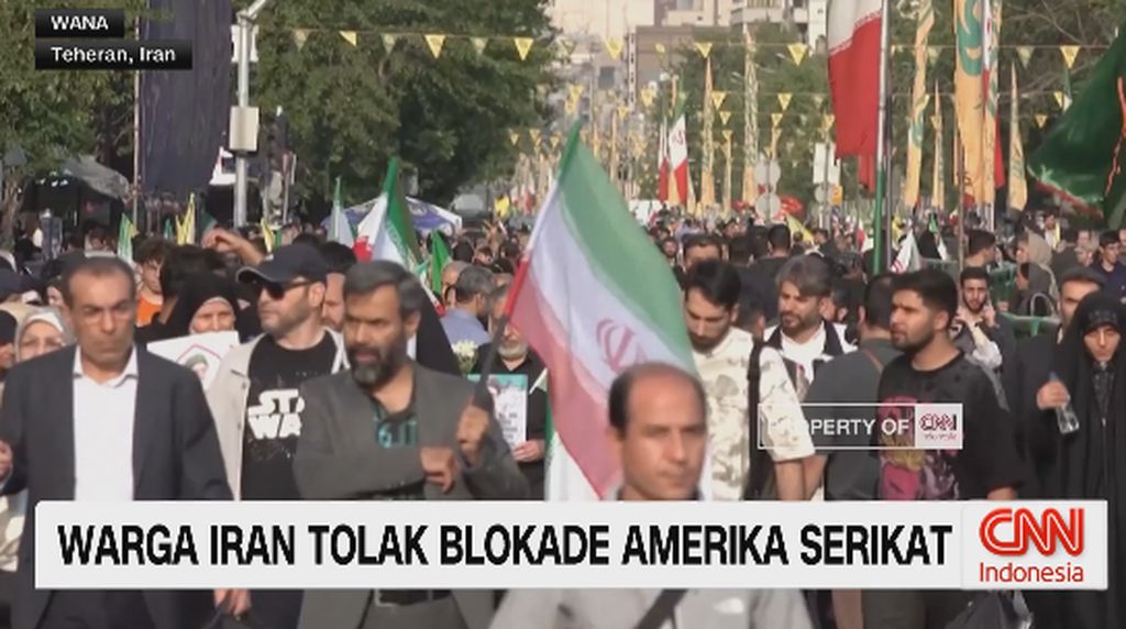 VIDEO: Ribuan Warga Iran Turun ke Jalan, Tuntut AS dan Israel Pergi