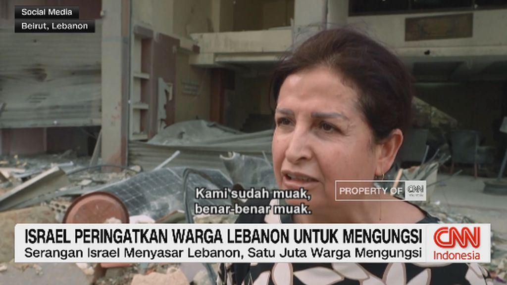 VIDEO: Israel Peringatkan Warga Lebanon Untuk Mengungsi