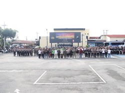 Kapolres Kediri Pimpin Apel Sabuk Kamtibmas, Ini Pesannya