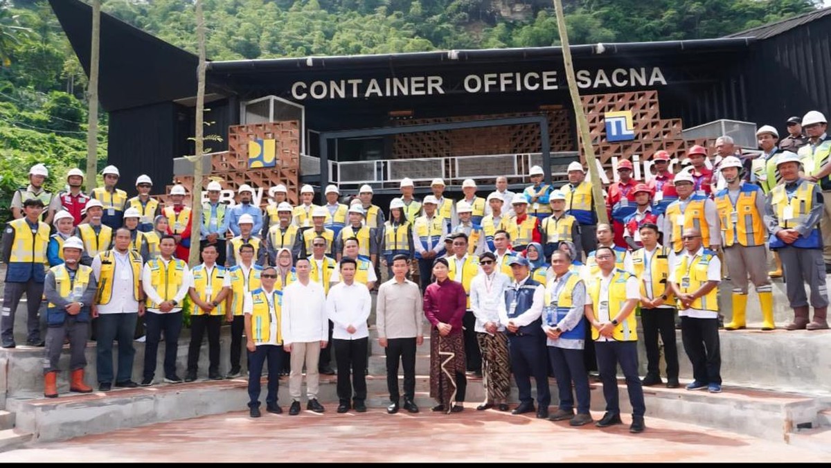 Wapres Tinjau Proyek Bendungan Bagong Garapan PTPP