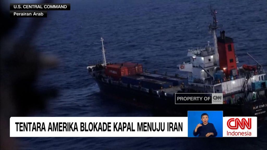 VIDEO: Tentara Amerika Serikat Masih Blokade Kapal Menuju Iran
