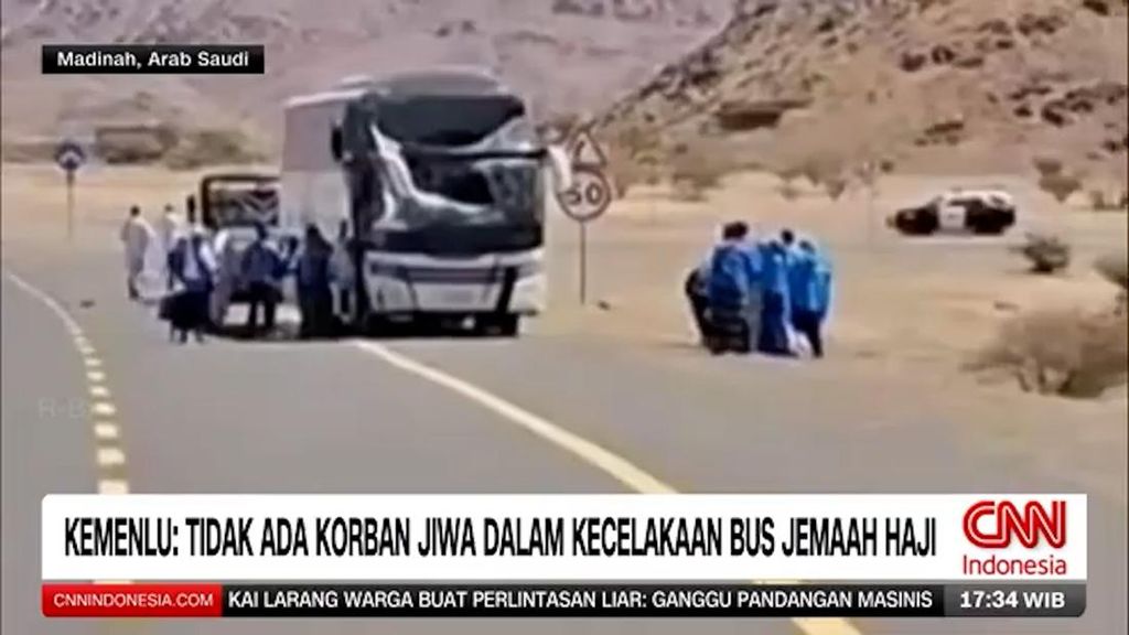VIDEO: Kemenlu: Tak Ada Korban Jiwa dalam Kecelakaan Bus Jemaah Haji