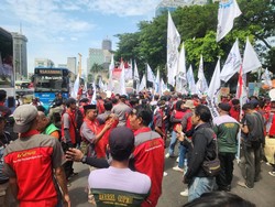 Kawal Aksi Buruh di Depan DPR, Polisi Tegaskan Pengamanan Humanis