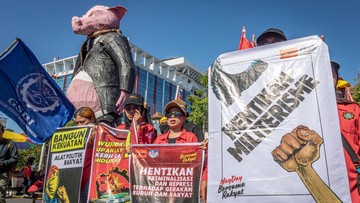 FOTO: Peringatan Hari Buruh Menggema di Berbagai Daerah di Indonesia