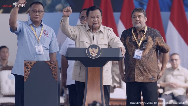 Prabowo Peringati May Day: Hari ini adalah Hari Perjuangan Kaum Buruh!